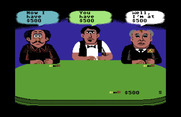 Card Sharks for Commodore 64 - Starting a game of blackjack.