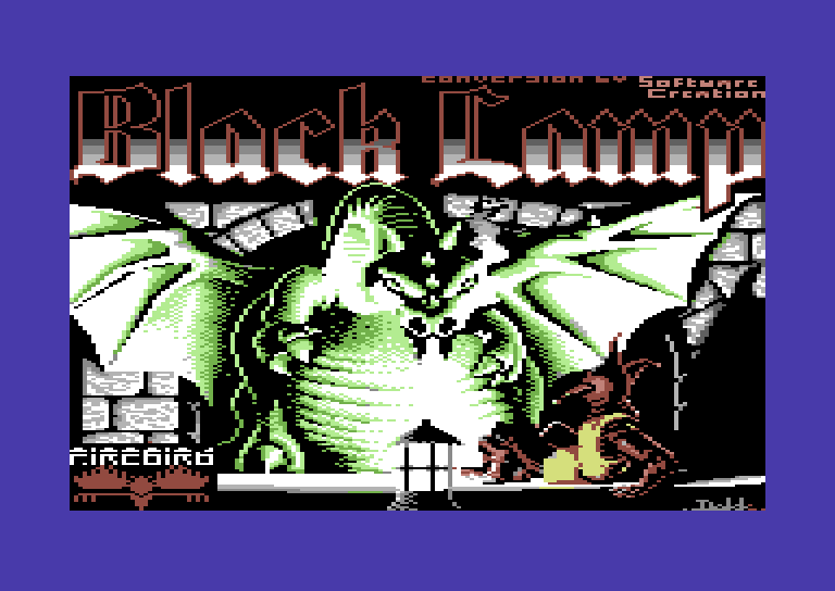 Black Lamp Commodore 64 Screenshot: Loading screen.