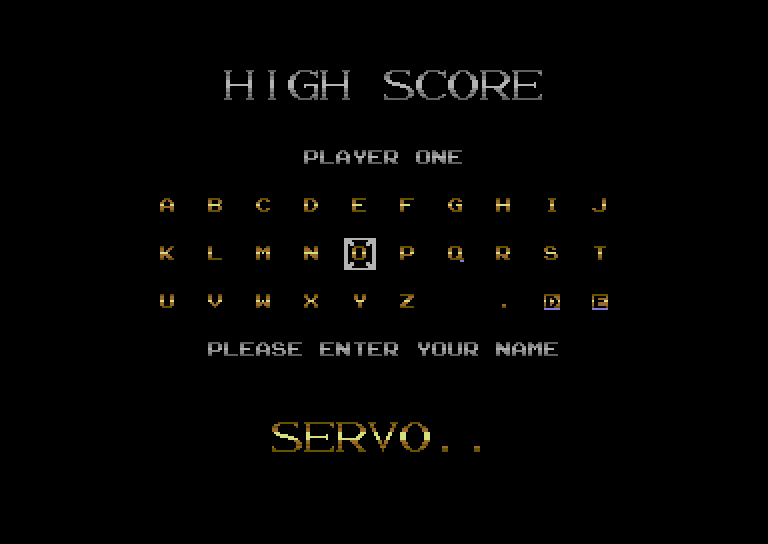 Black Lamp Commodore 64 Screenshot: A new high score!