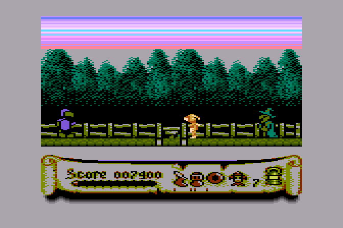 Black Lamp Atari 8-bit Screenshot: I'm surrounded!