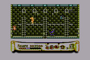 Black Lamp for Atari 8-bit - Climb up and down ladders to reach different areas and rooms.