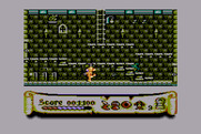 Black Lamp for Atari 8-bit - Collect lamps, like the one at the top of the screen here.
