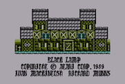 Black Lamp for Atari 8-bit - Title and copyright screen.