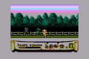Black Lamp for Atari 8-bit - You can go down from this location where the two poles at the bottom are.
