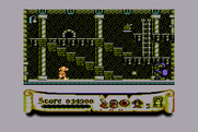 Black Lamp for Atari 8-bit - Grab that food to replenish energy.