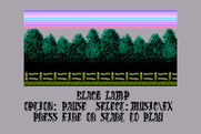 Black Lamp for Atari 8-bit - Game options.