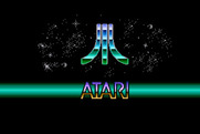 Black Lamp for Atari 8-bit - Atari logo.