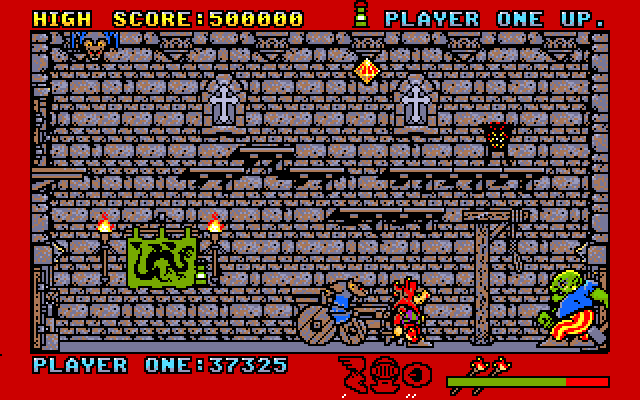 Black Lamp Amiga Screenshot: I'm surrounded!