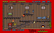 Black Lamp for Amiga - Climbing up a ladder...