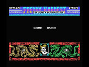 Freddy Hardest in South Manhattan for MSX - Game over.