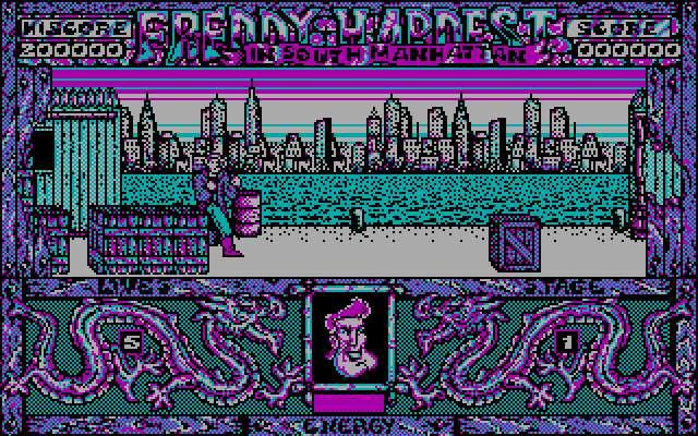 Freddy Hardest in South Manhattan IBM PC/Compatibles Screenshot: Game start.