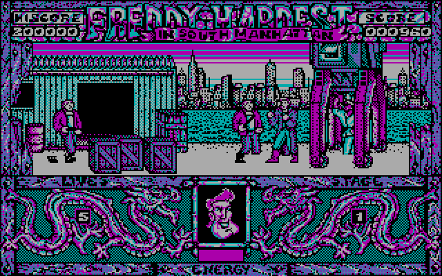 Freddy Hardest in South Manhattan IBM PC/Compatibles Screenshot: I'm surrounded!