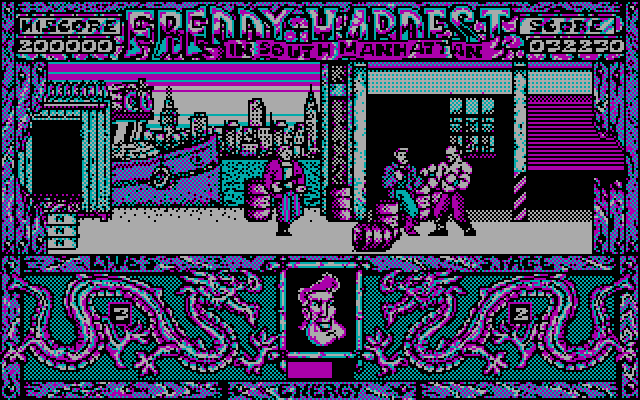 Freddy Hardest in South Manhattan IBM PC/Compatibles Screenshot: Beginning the second stage.