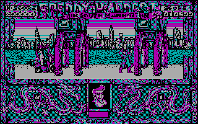 Freddy Hardest in South Manhattan IBM PC/Compatibles Screenshot: I escaped the forklift this time.