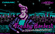 Freddy Hardest in South Manhattan for IBM PC/Compatibles - Title screen.