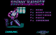 Freddy Hardest in South Manhattan for IBM PC/Compatibles - The main menu.