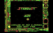 Star Dust for IBM PC/Compatibles - Title and main menu.