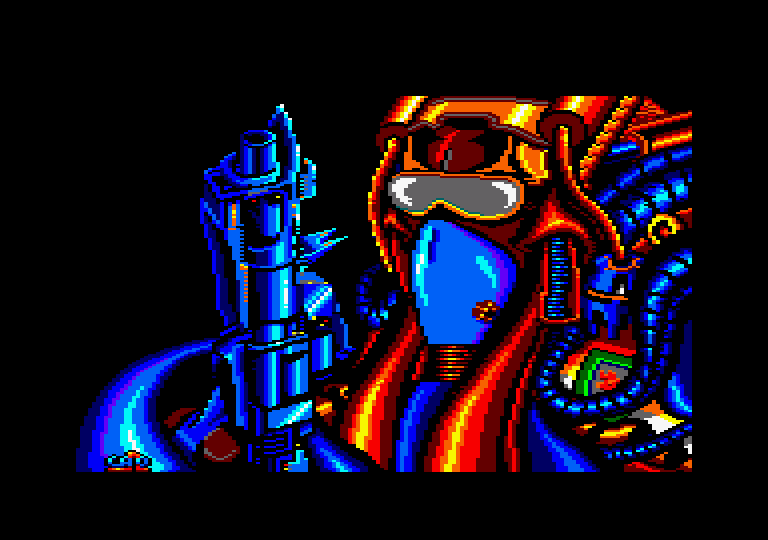 Star Dust Amstrad CPC Screenshot: Loading screen.