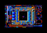 Star Dust for Amstrad CPC - While the screen scrolls you can fly in eight directions.