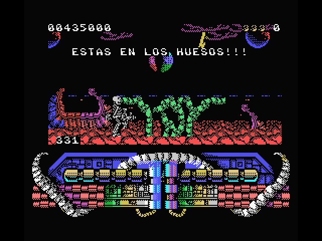 A.M.C.: Astro Marine Corps MSX Screenshot: I've been turned to bones!