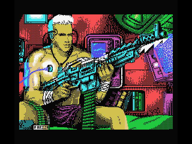 A.M.C.: Astro Marine Corps MSX Screenshot: Loading screen.