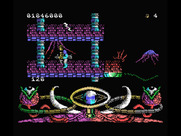 A.M.C.: Astro Marine Corps for MSX - Running along some platforms...
