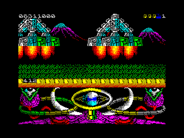 A.M.C.: Astro Marine Corps ZX Spectrum Screenshot: Blasting off to the next level...
