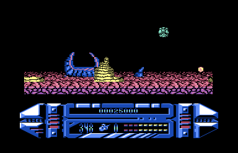 A.M.C.: Astro Marine Corps Commodore 64 Screenshot: I was eaten!