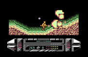 A.M.C.: Astro Marine Corps for Commodore 64 - Running up and down some hills...