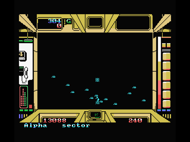 Terrorpods MSX Screenshot: Map view.