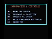 Terrorpods for MSX - In-game options menu.