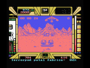 Terrorpods for MSX - I've been hit by a missile! The screen rapidly flashes different colors...