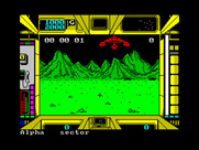 Terrorpods for ZX Spectrum - Game start.