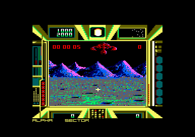 Terrorpods Amstrad CPC Screenshot: Game start.