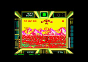 Terrorpods for Amstrad CPC - I'm hit by a missile! The screen flashes different colors...