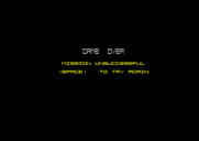Terrorpods for Amstrad CPC - Game over!