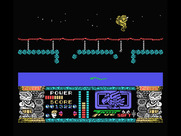 Jungle Warrior for MSX - Jumping over gaps...