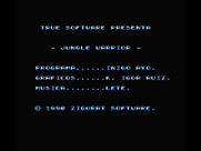 Jungle Warrior for MSX - Credits screen.