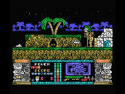 Jungle Warrior for MSX - Fighting one of the natives.