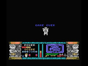 Jungle Warrior for MSX - Game over.