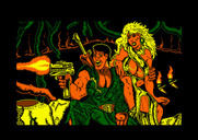 Jungle Warrior for Amstrad CPC - Loading screen.