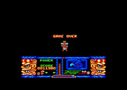 Jungle Warrior for Amstrad CPC - Game over.