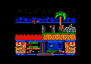 Jungle Warrior for Amstrad CPC - Don't fall into the lava here!