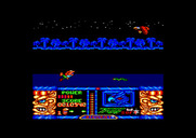 Jungle Warrior for Amstrad CPC - Swimming to the next screen.