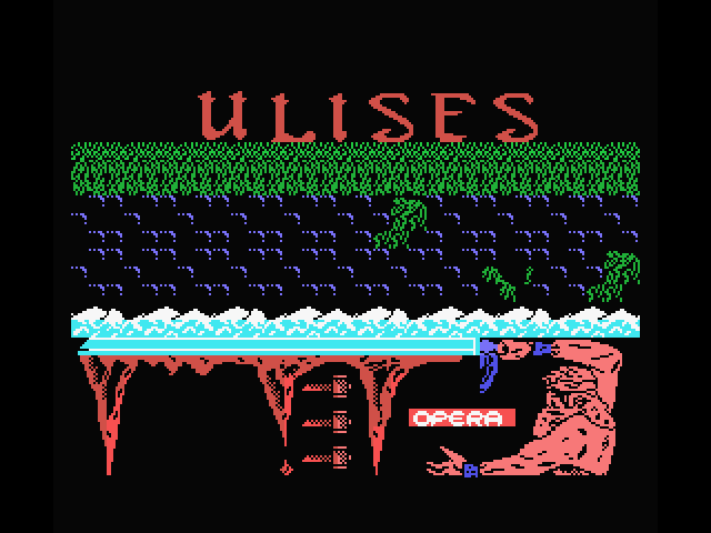Ulises MSX Screenshot: Title screen.