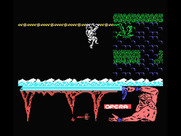 Ulises for MSX - Don't fall in the water, you won't survive long.