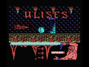Ulises for MSX - The title screen scrolls through several areas from the game.