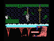 Ulises for MSX - Climbing ropes...