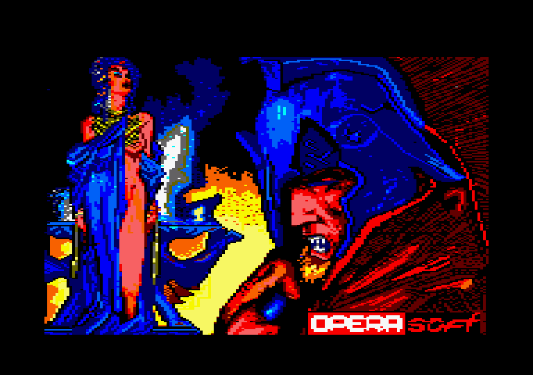 Ulises Amstrad CPC Screenshot: Loading screen.