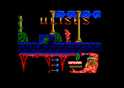 Ulises for Amstrad CPC - The demo sequence scrolls through a few of the game levels.
